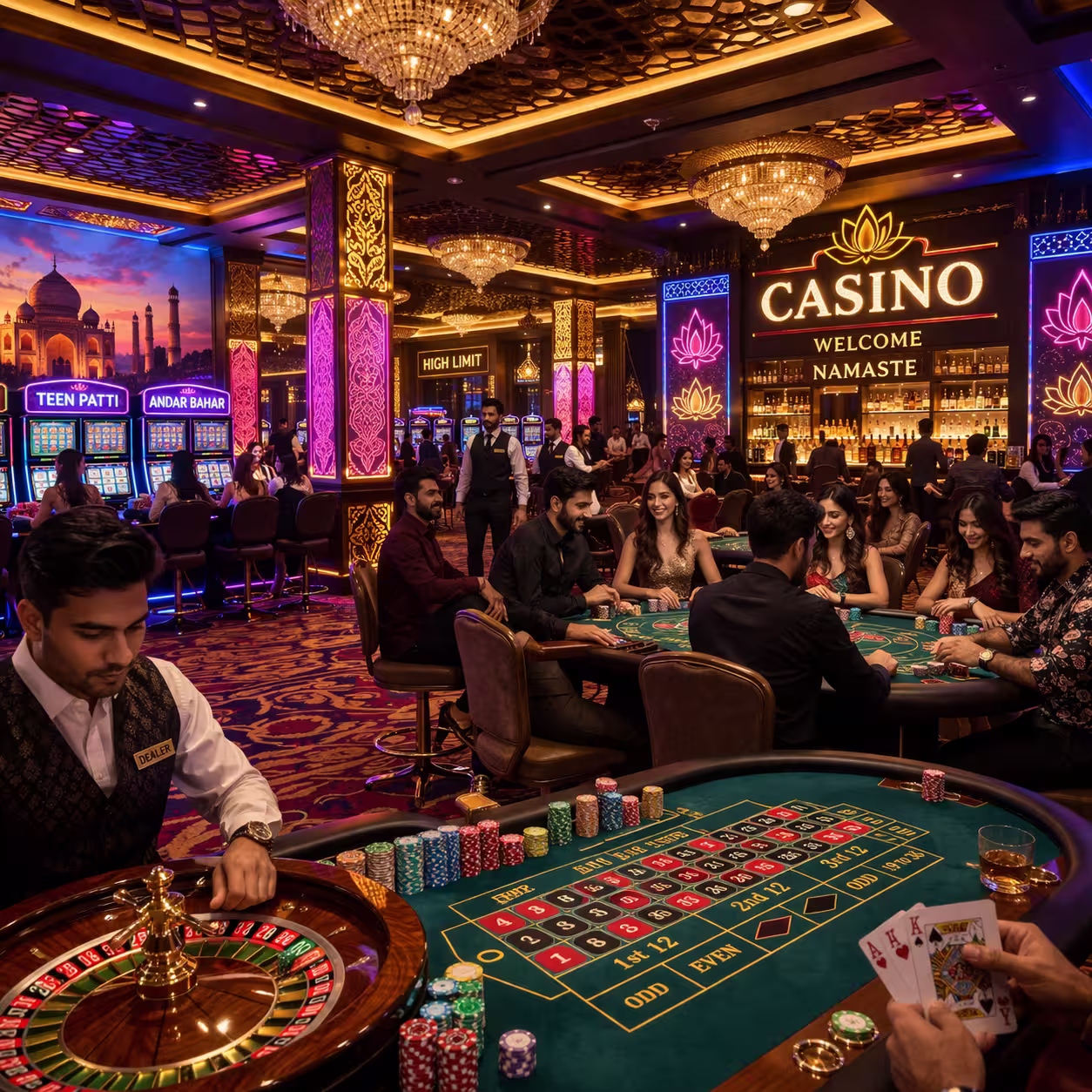 Slots and poker games on Laser247