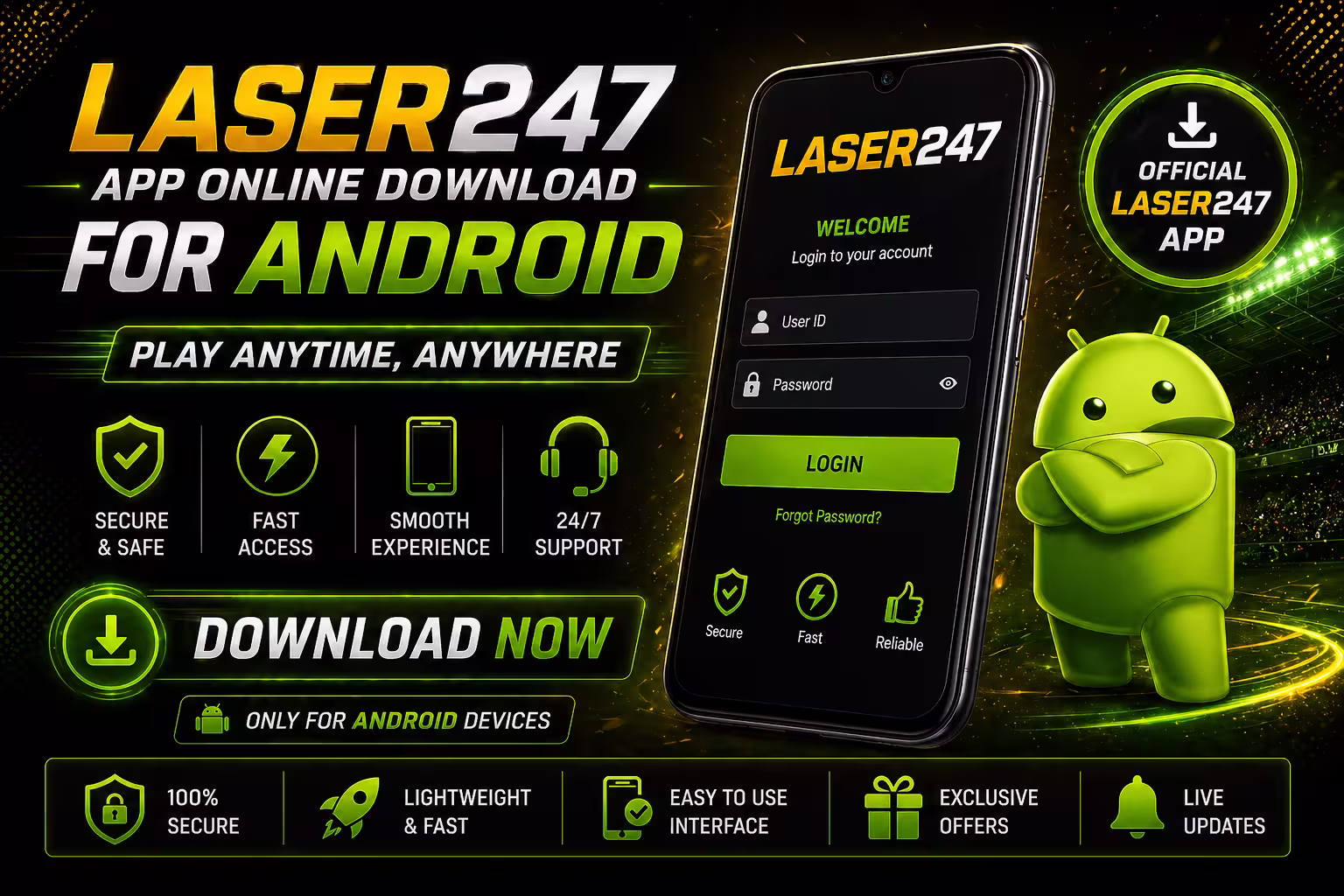 Laser247 Android app download guide