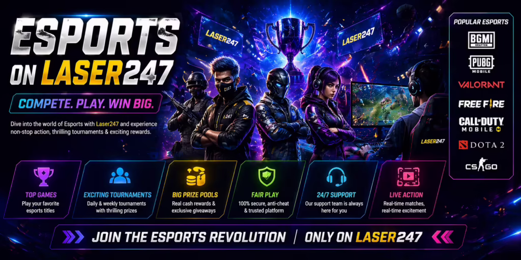 Esports on Laser247 - Complete Guide to Games, Insights and Live Action